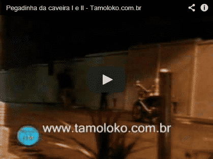 Pegadinha da caveira de moto