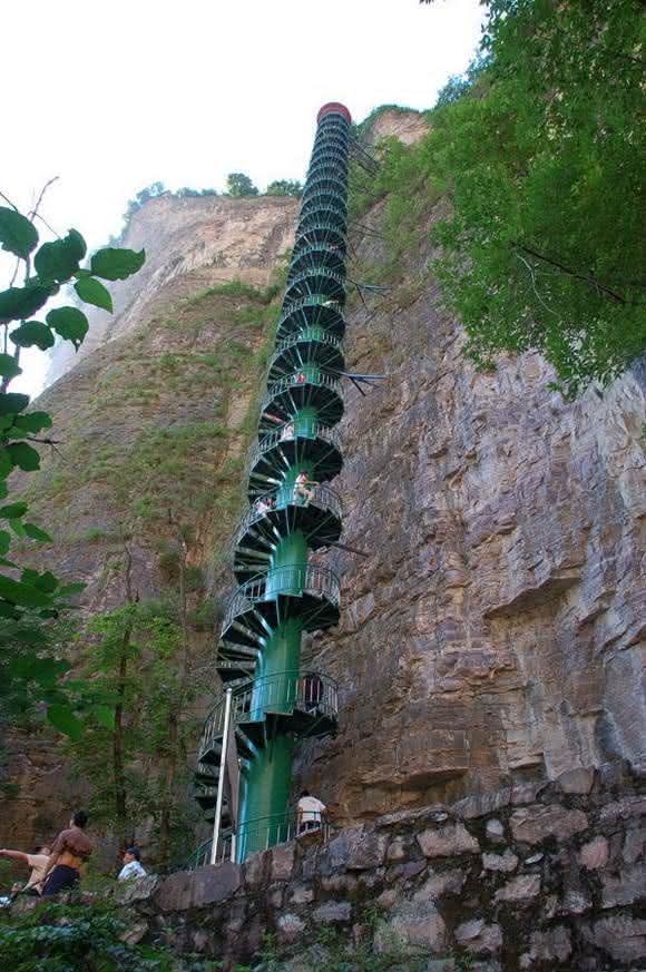 escada em espiral da china
