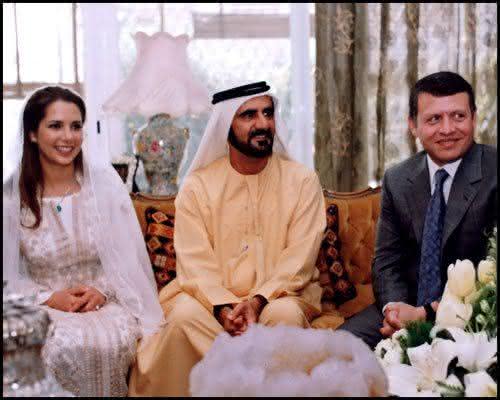 Sheikh Mohammed bin Rashid al Maktoum e Sua Alteza Real a Princesa Haya da Jordania