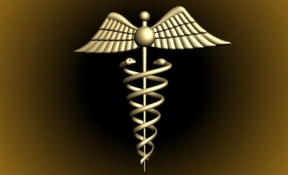 Simbolos caduceu medicina hermes deus mercurio